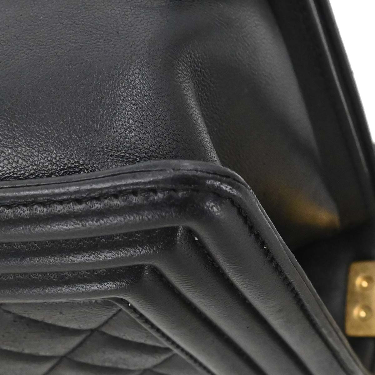 Boy Chanel 2017 Black Lambskin Medium Chain Shoulder Bag