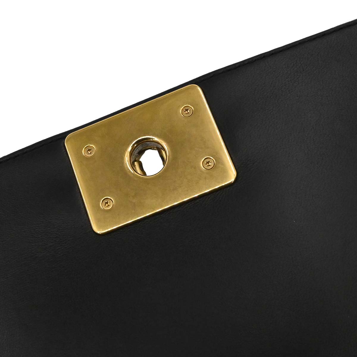 Boy Chanel 2017 Black Lambskin Medium Chain Shoulder Bag