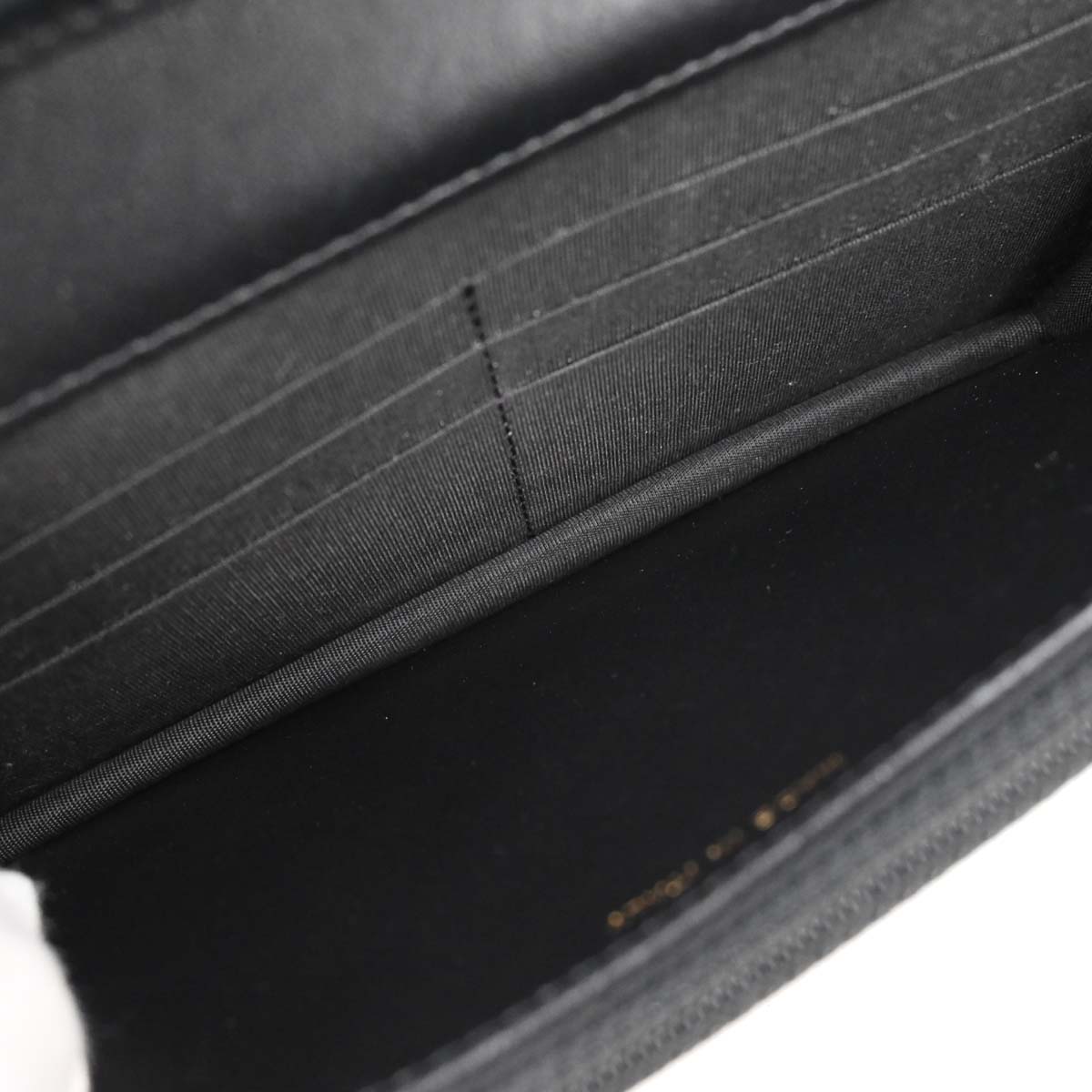 Chanel 2019 Black Caviar Skin CC Filigree WOC Wallet on Chain Bag
