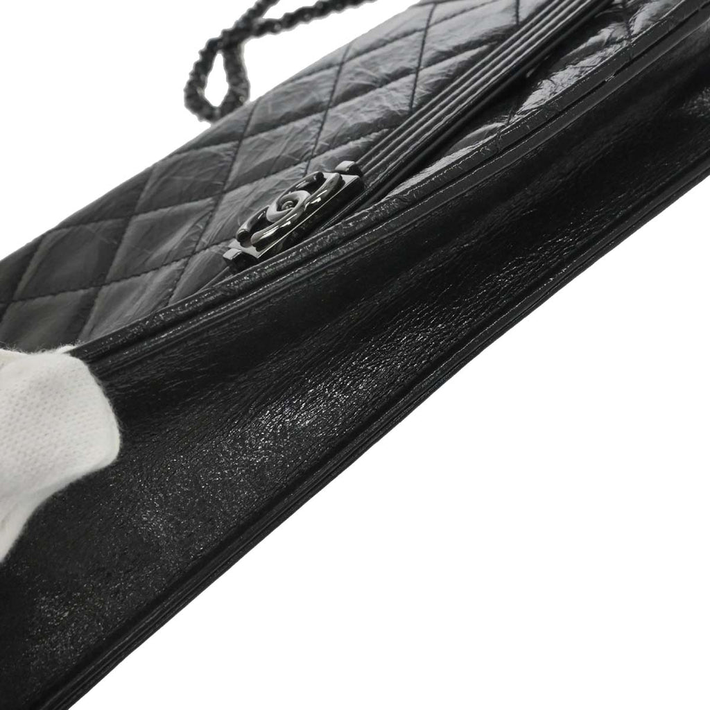 Boy Chanel 2014 Black Calfskin WOC Wallet on Chain Bag
