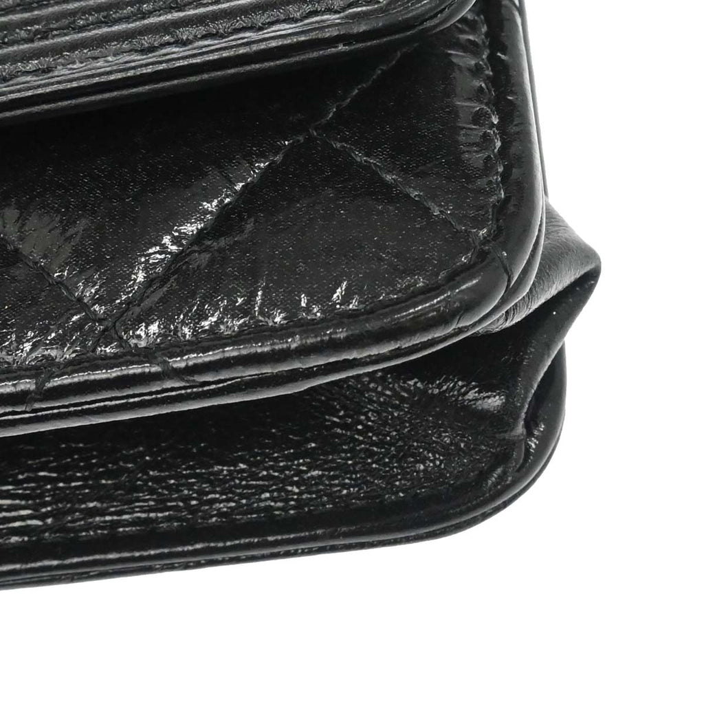 Boy Chanel 2014 Black Calfskin WOC Wallet on Chain Bag