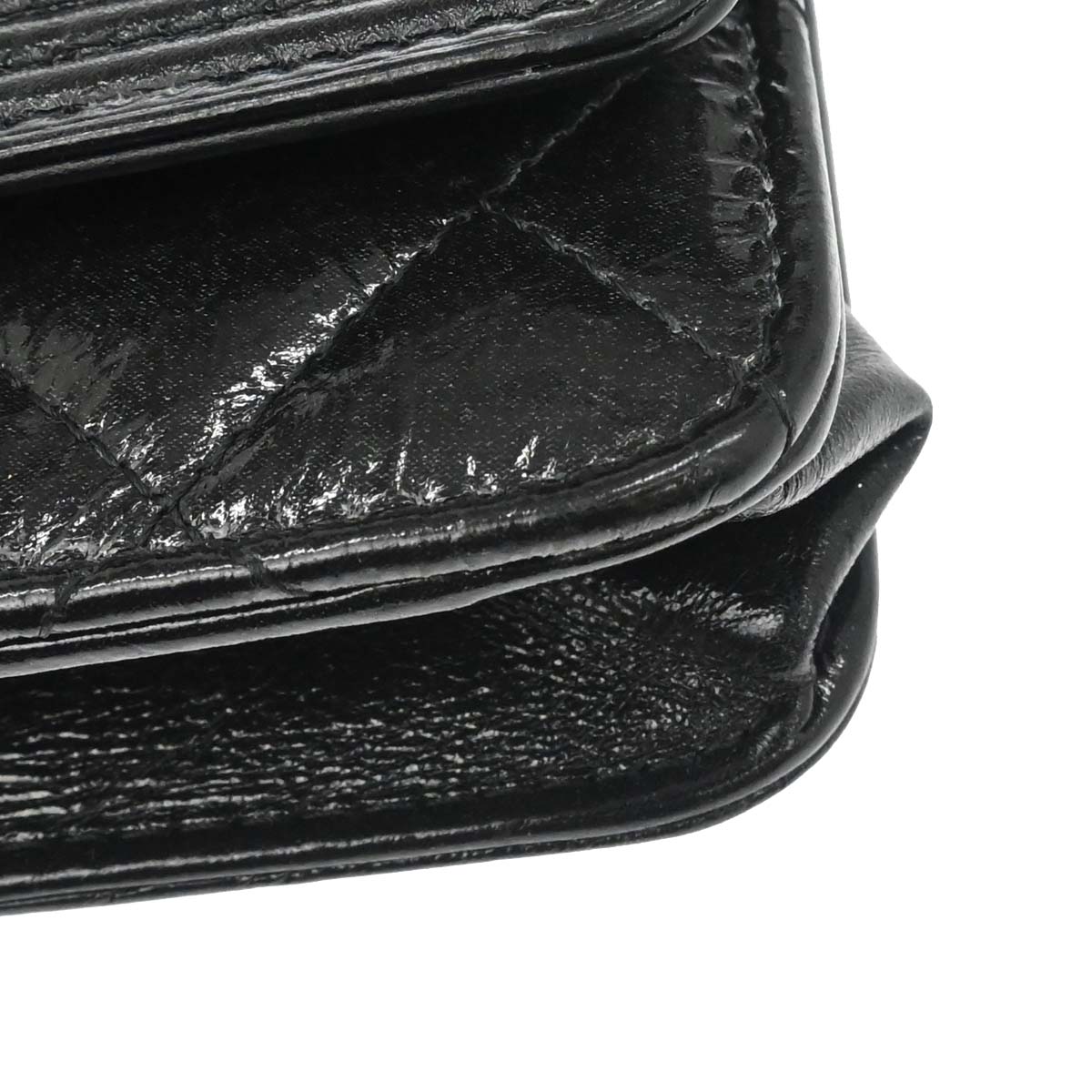 Boy Chanel 2014 Black Calfskin WOC Wallet on Chain Bag