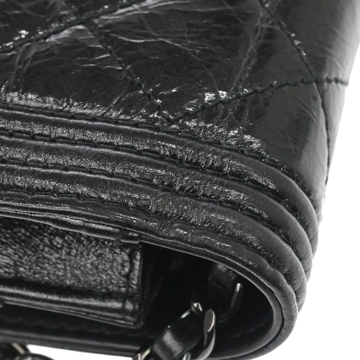 Boy Chanel 2014 Black Calfskin WOC Wallet on Chain Bag