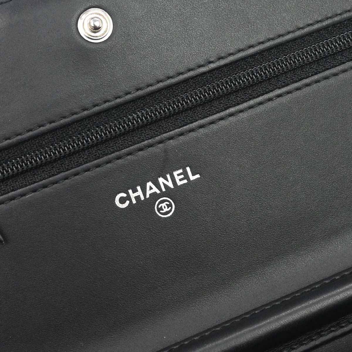 Boy Chanel 2014 Black Calfskin WOC Wallet on Chain Bag
