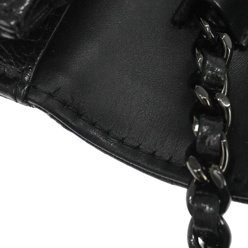Boy Chanel 2014 Black Calfskin WOC Wallet on Chain Bag