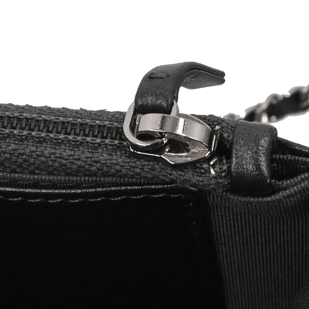 Chanel 2018-2019 Gray Lambskin Classic WOC Wallet on Chain Bag