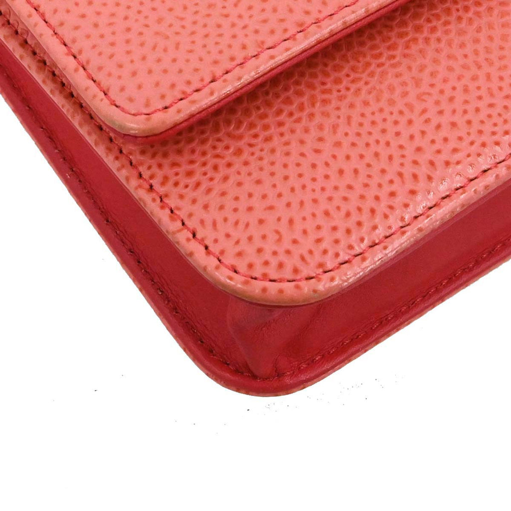 Chanel 2012-2013 Pink Caviar Skin Timeless WOC Wallet on Chain Shoulder Bag