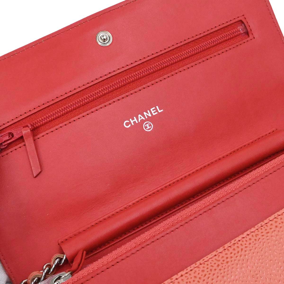 Chanel 2012-2013 Pink Caviar Skin Timeless WOC Wallet on Chain Shoulder Bag