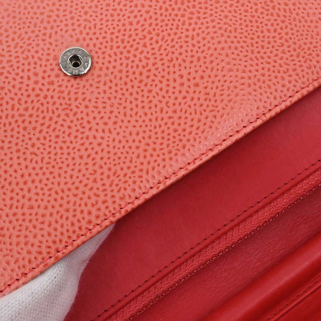 Chanel 2012-2013 Pink Caviar Skin Timeless WOC Wallet on Chain Shoulder Bag