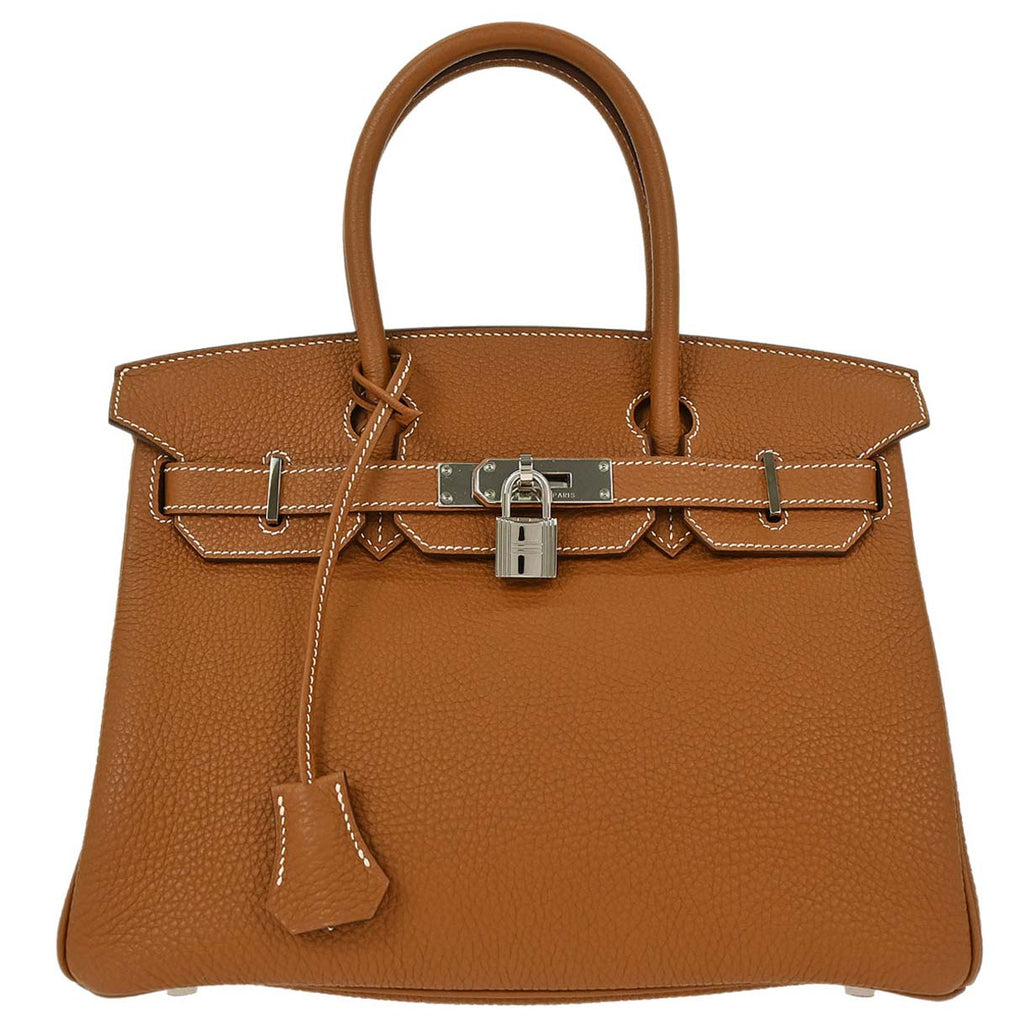 Hermes Gold Togo Birkin 30 Handbag