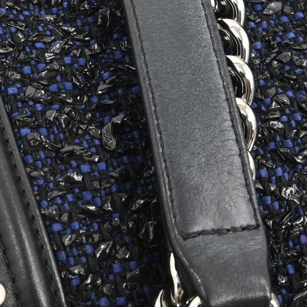 Boy Chanel 2018-2019 Black Lambskin Tweed Medium Shoulder Bag