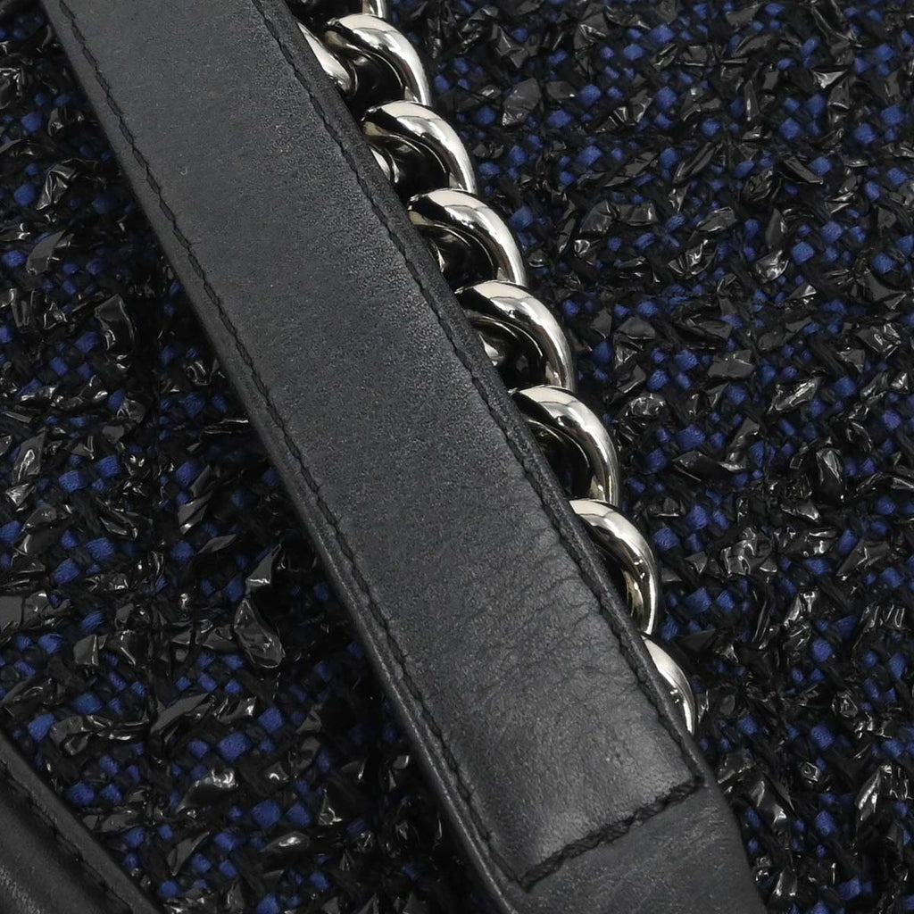 Boy Chanel 2018-2019 Black Lambskin Tweed Medium Shoulder Bag