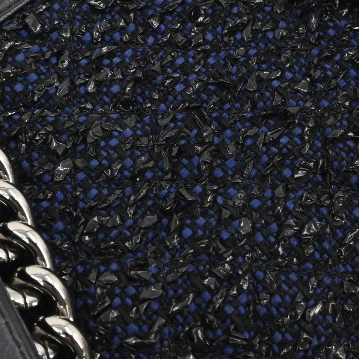 Boy Chanel 2018-2019 Black Lambskin Tweed Medium Shoulder Bag