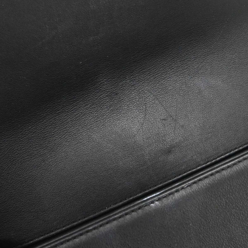 Boy Chanel 2018-2019 Black Lambskin Tweed Medium Shoulder Bag