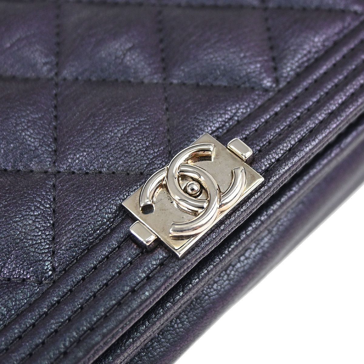 Boy Chanel 2017-2018 Navy Calfskin WOC Wallet on Chain Bag