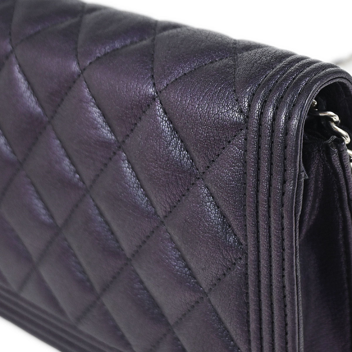 Boy Chanel 2017-2018 Navy Calfskin WOC Wallet on Chain Bag