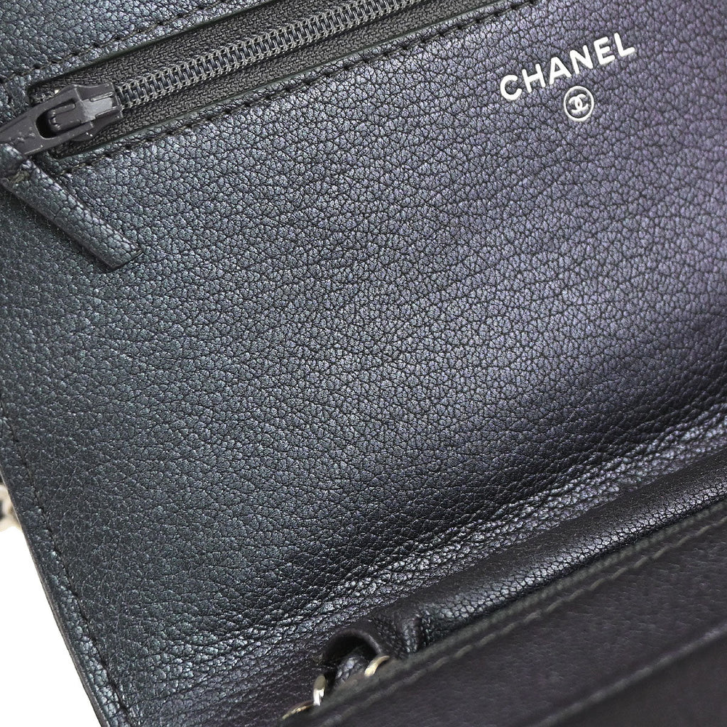 Boy Chanel 2017-2018 Navy Calfskin WOC Wallet on Chain Bag