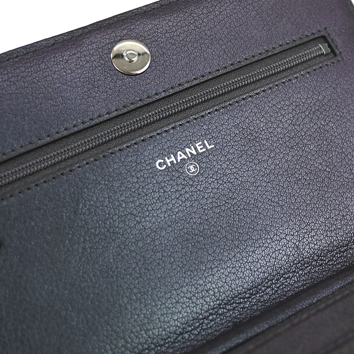 Boy Chanel 2017-2018 Navy Calfskin WOC Wallet on Chain Bag