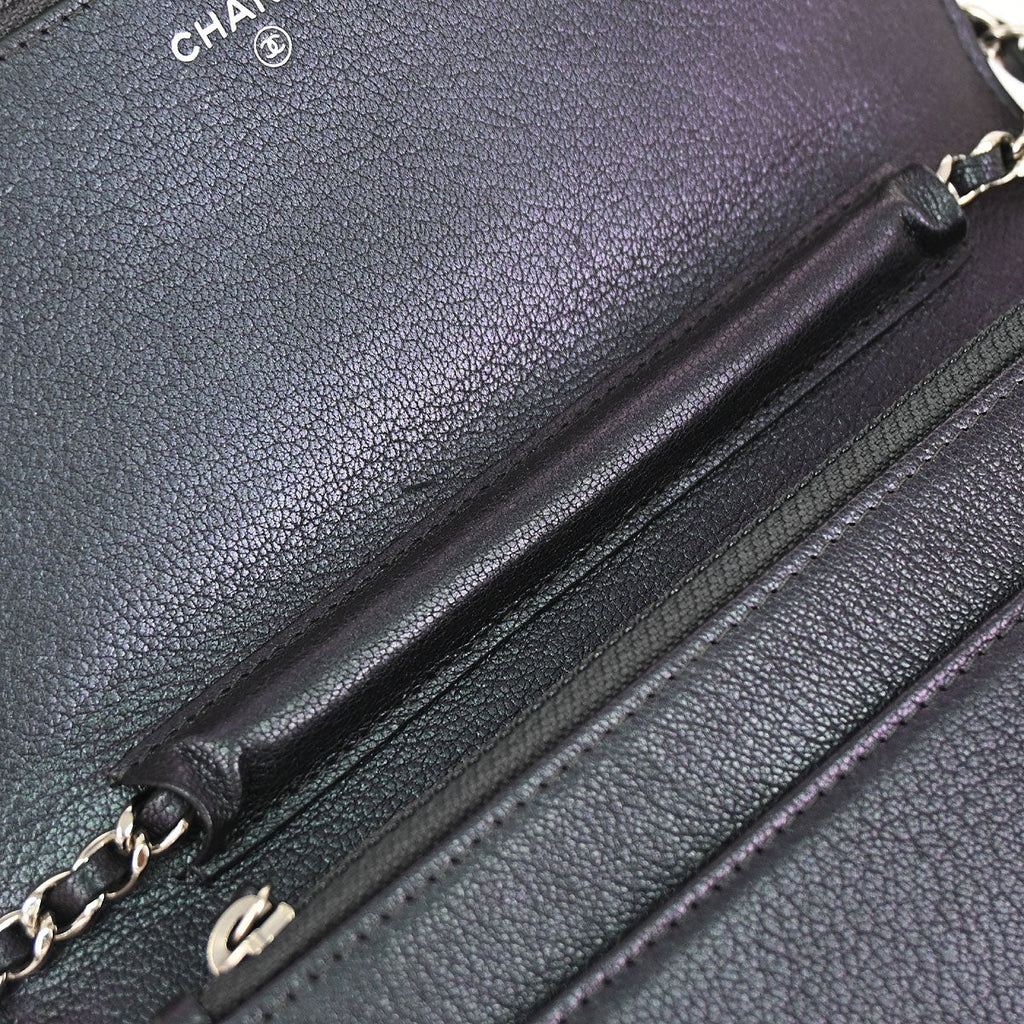 Boy Chanel 2017-2018 Navy Calfskin WOC Wallet on Chain Bag
