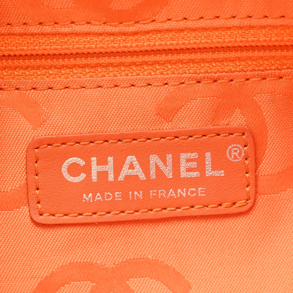 Chanel Calfskin Quilted Cambon Quilted Large Bowler Beige