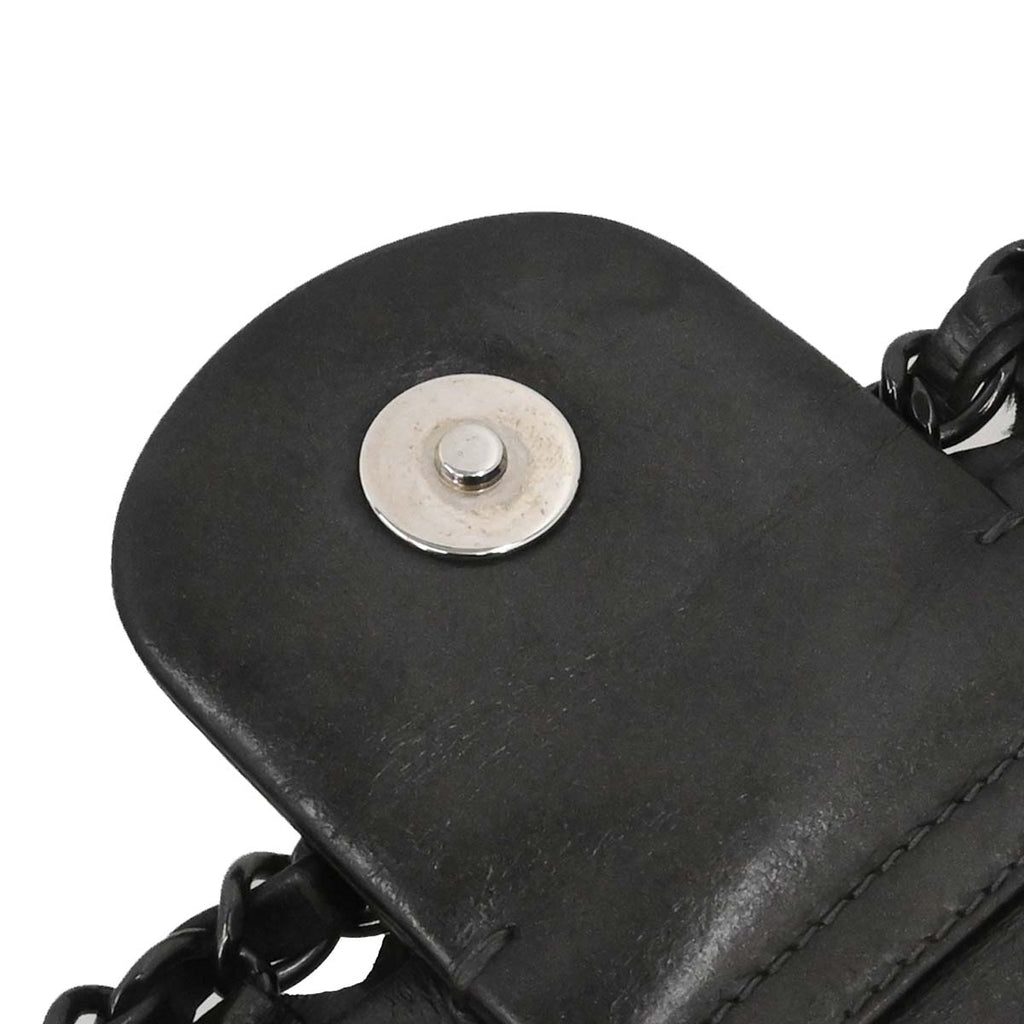 Chanel 2012 Black Calfskin Luxury Line Flap Bag
