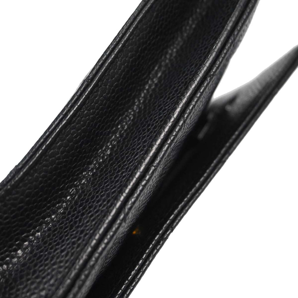 Chanel 2014-2015 Black Caviar Skin Classic WOC Wallet on Chain Bag