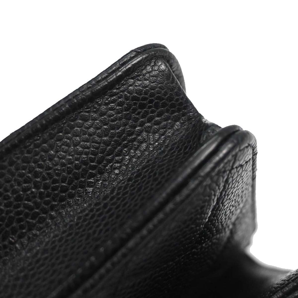 Chanel 2014-2015 Black Caviar Skin Classic WOC Wallet on Chain Bag