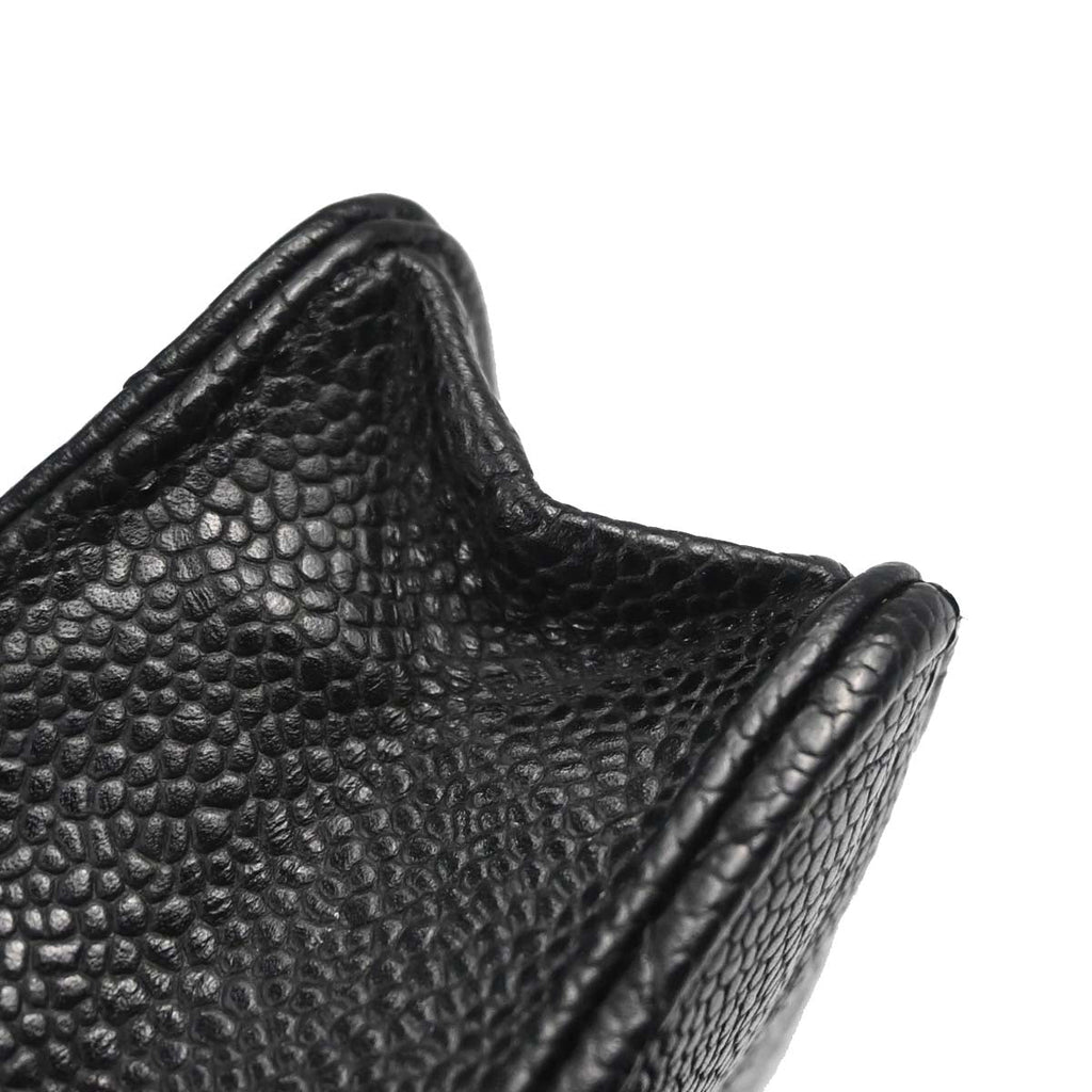 Chanel 2014-2015 Black Caviar Skin Classic WOC Wallet on Chain Bag