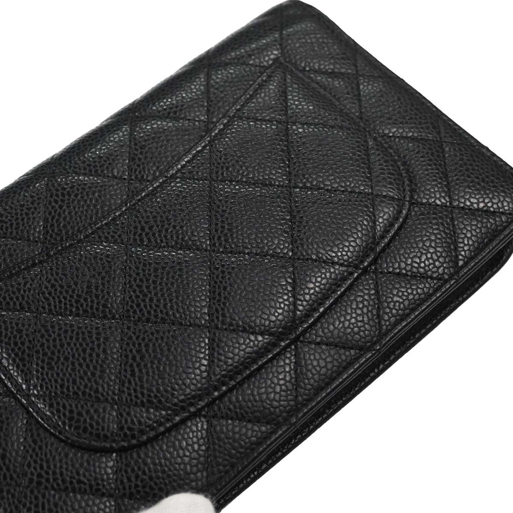 Chanel 2014-2015 Black Caviar Skin Classic WOC Wallet on Chain Bag