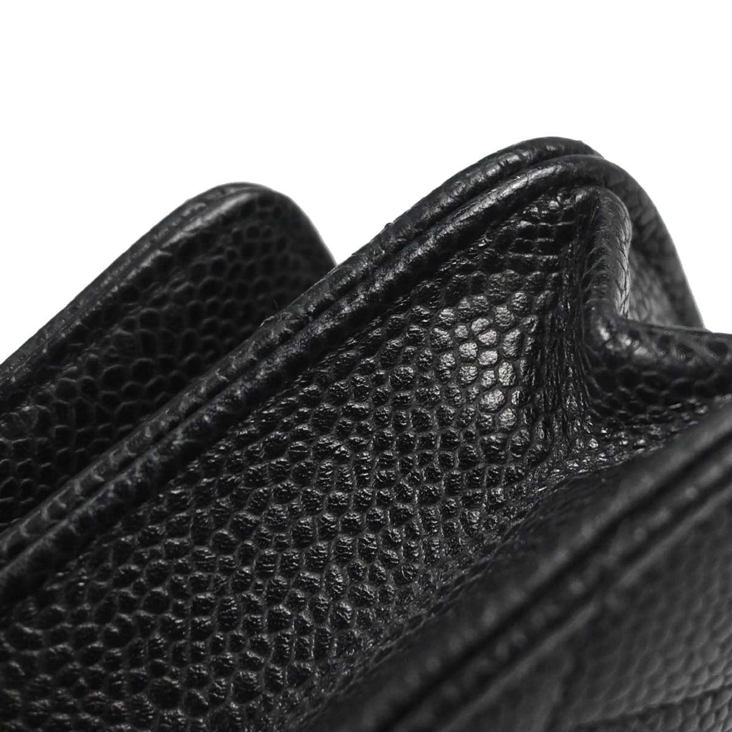 Chanel 2014-2015 Black Caviar Skin Classic WOC Wallet on Chain Bag