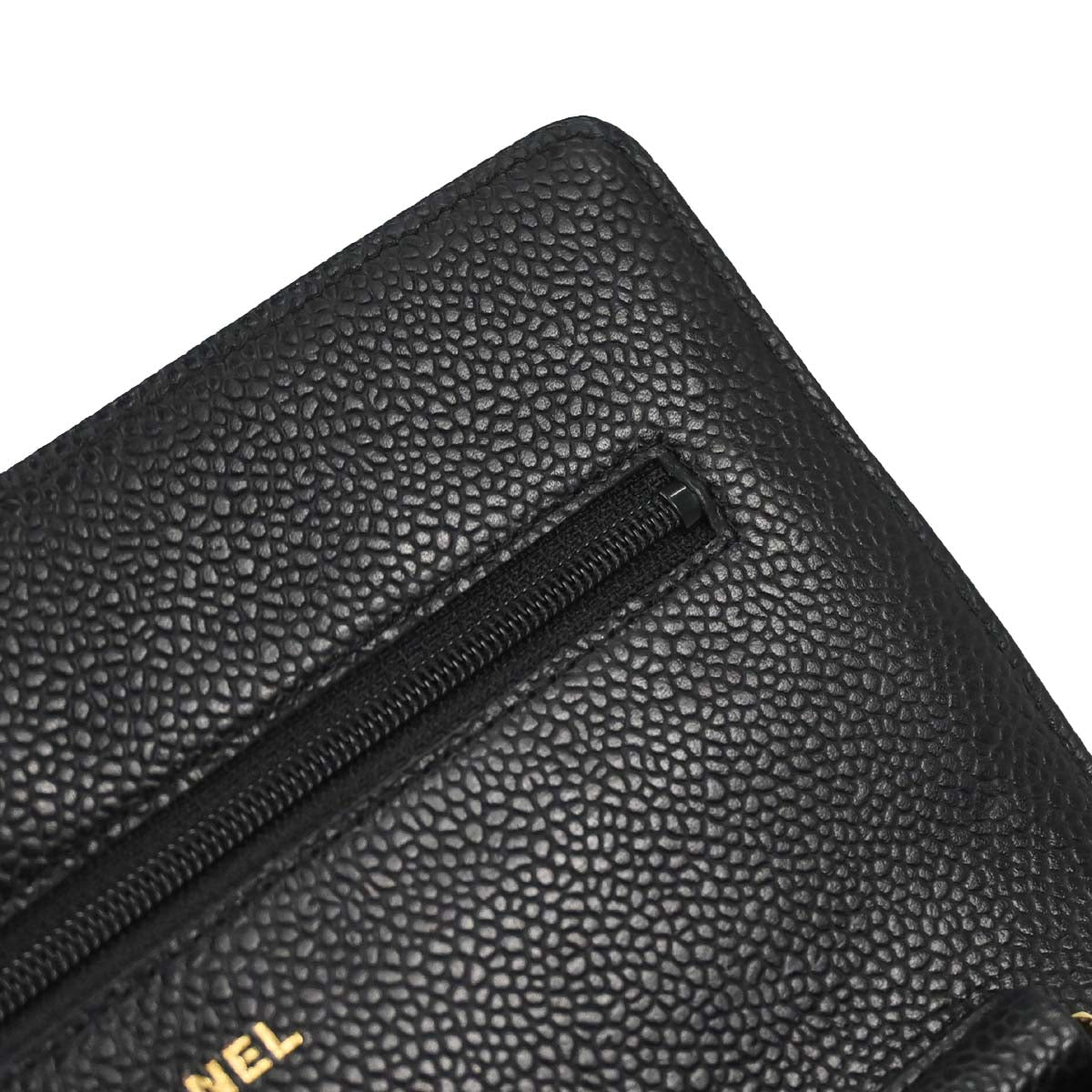 Chanel 2014-2015 Black Caviar Skin Classic WOC Wallet on Chain Bag