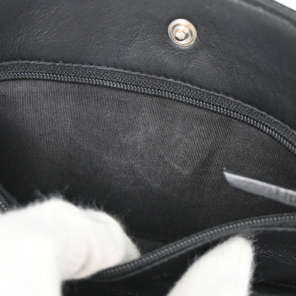 Chanel 2012 Black Caviar Skin Timeless WOC Wallet on Chain Shoulder Bag
