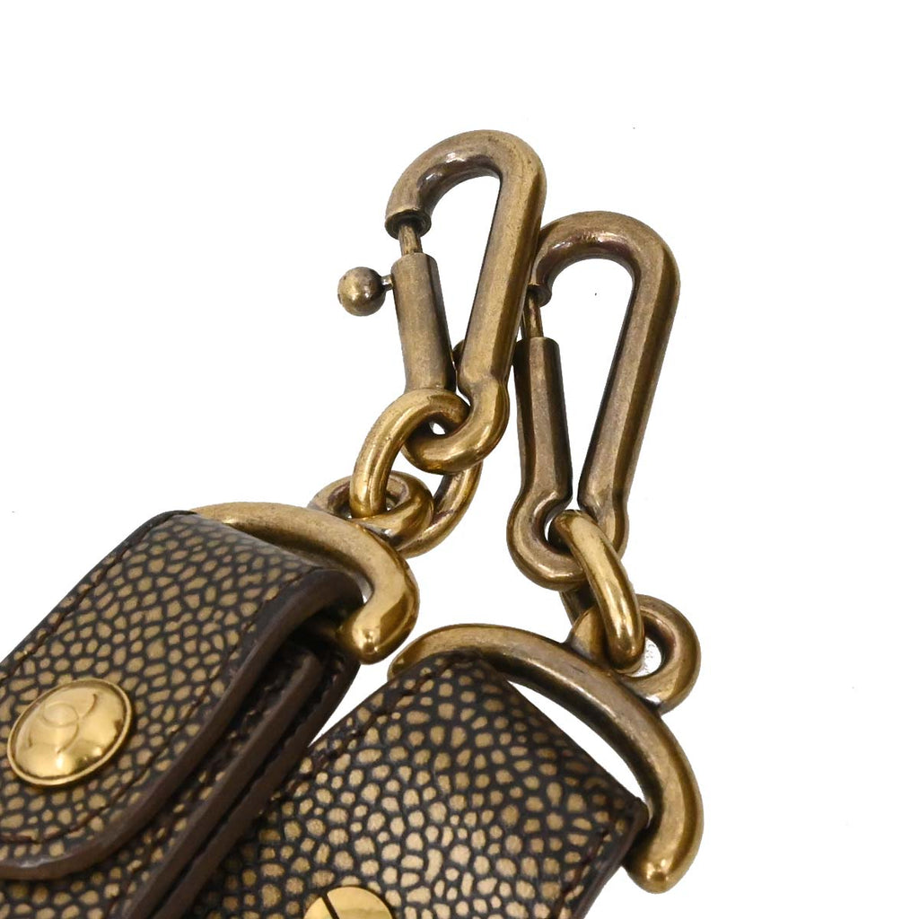 Chanel 2012-2013 Brown Calfskin Paris-Bombay Back to School Messenger 2way Shoulder Handbag