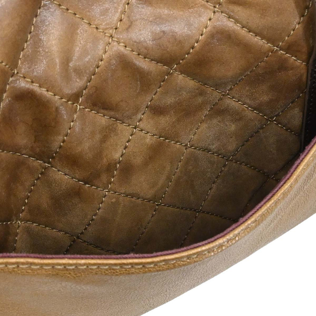 Chanel 2012-2013 Brown Calfskin Paris-Bombay Back to School Messenger 2way Shoulder Handbag