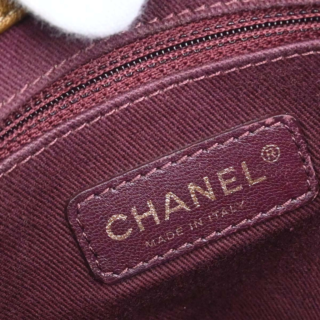 Chanel 2012-2013 Brown Calfskin Paris-Bombay Back to School Messenger 2way Shoulder Handbag