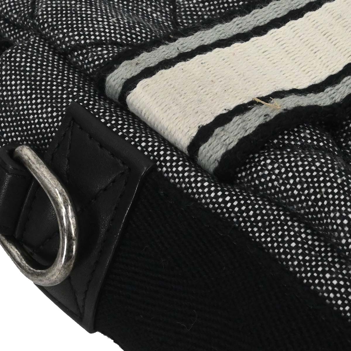 Chanel 2016-2017 Black Quilted Denim Medium Airlines Buckle 2way Shoulder Handbag
