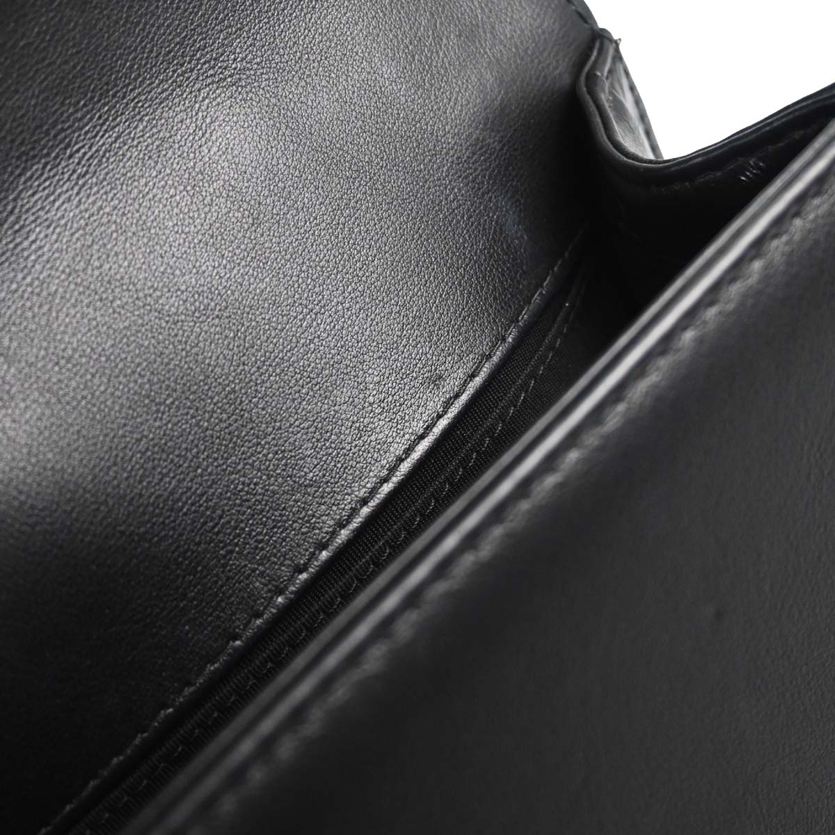 Boy Chanel 2017-2018 Black Lambskin Tweed Chevron Small Chain Shoulder Bag 167312