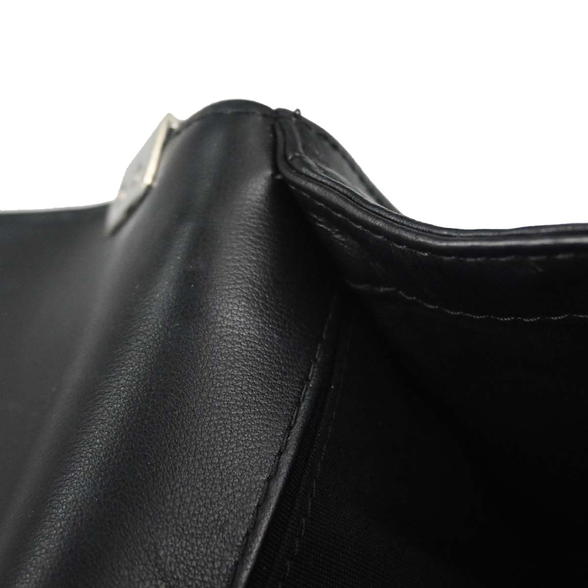 Boy Chanel 2017-2018 Black Lambskin Tweed Chevron Small Chain Shoulder Bag 167312