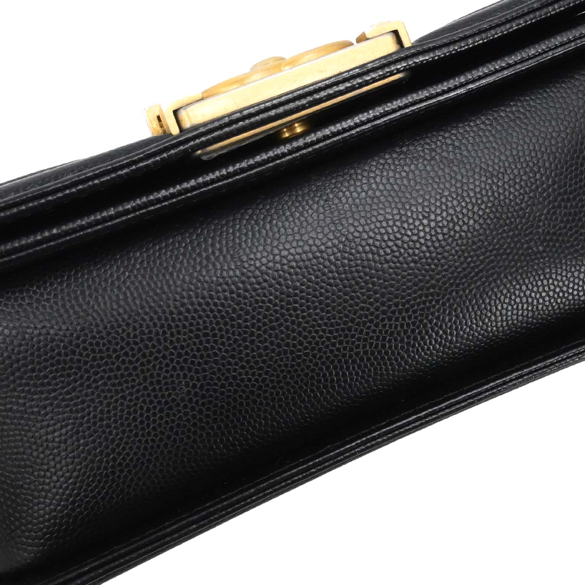 Boy Chanel 2018-2019 Black Caviar Skin Small Chain Shoulder Bag