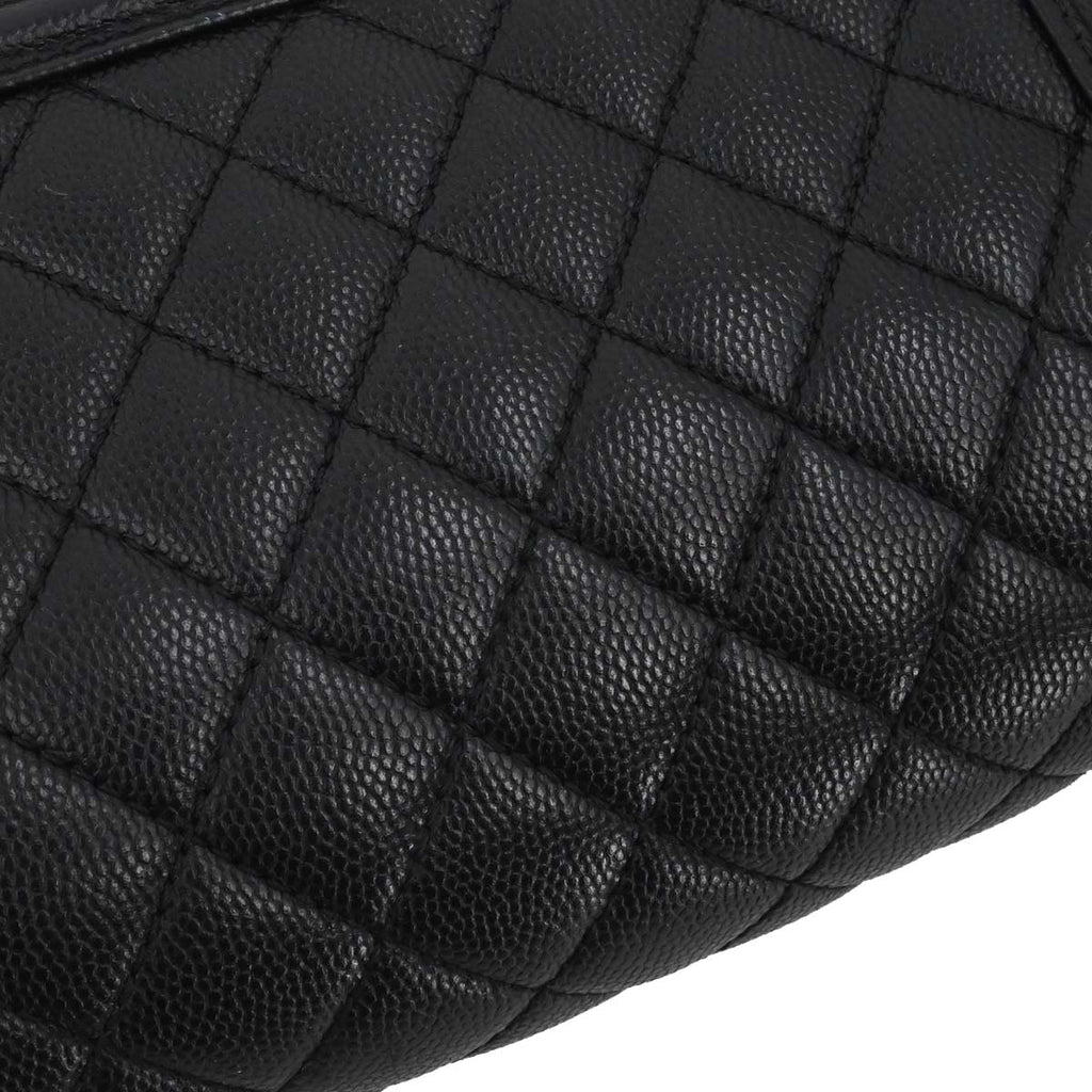 Boy Chanel 2018-2019 Black Caviar Skin Small Chain Shoulder Bag