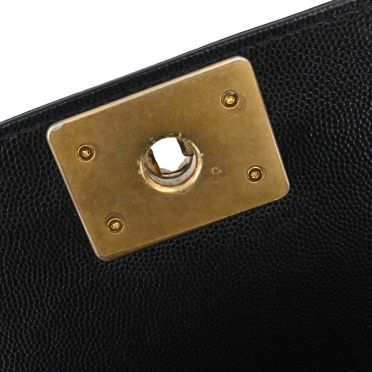 Boy Chanel 2018-2019 Black Caviar Skin Small Chain Shoulder Bag