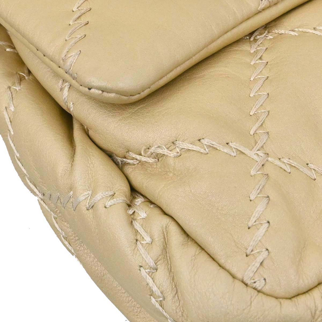 Chanel 2011 Gold Lambskin Ultra Stitch Flap Bag Shoulder Bag