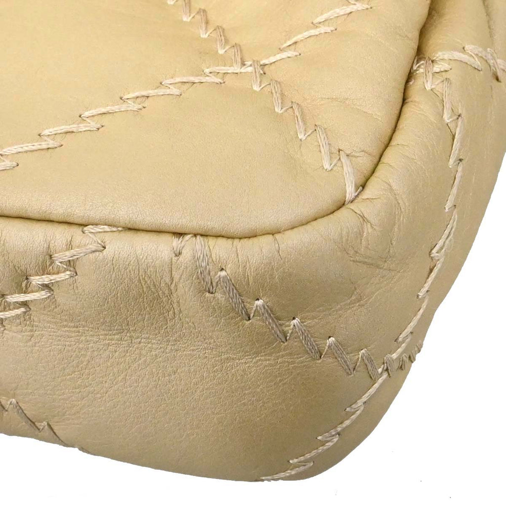 Chanel 2011 Gold Lambskin Ultra Stitch Flap Bag Shoulder Bag