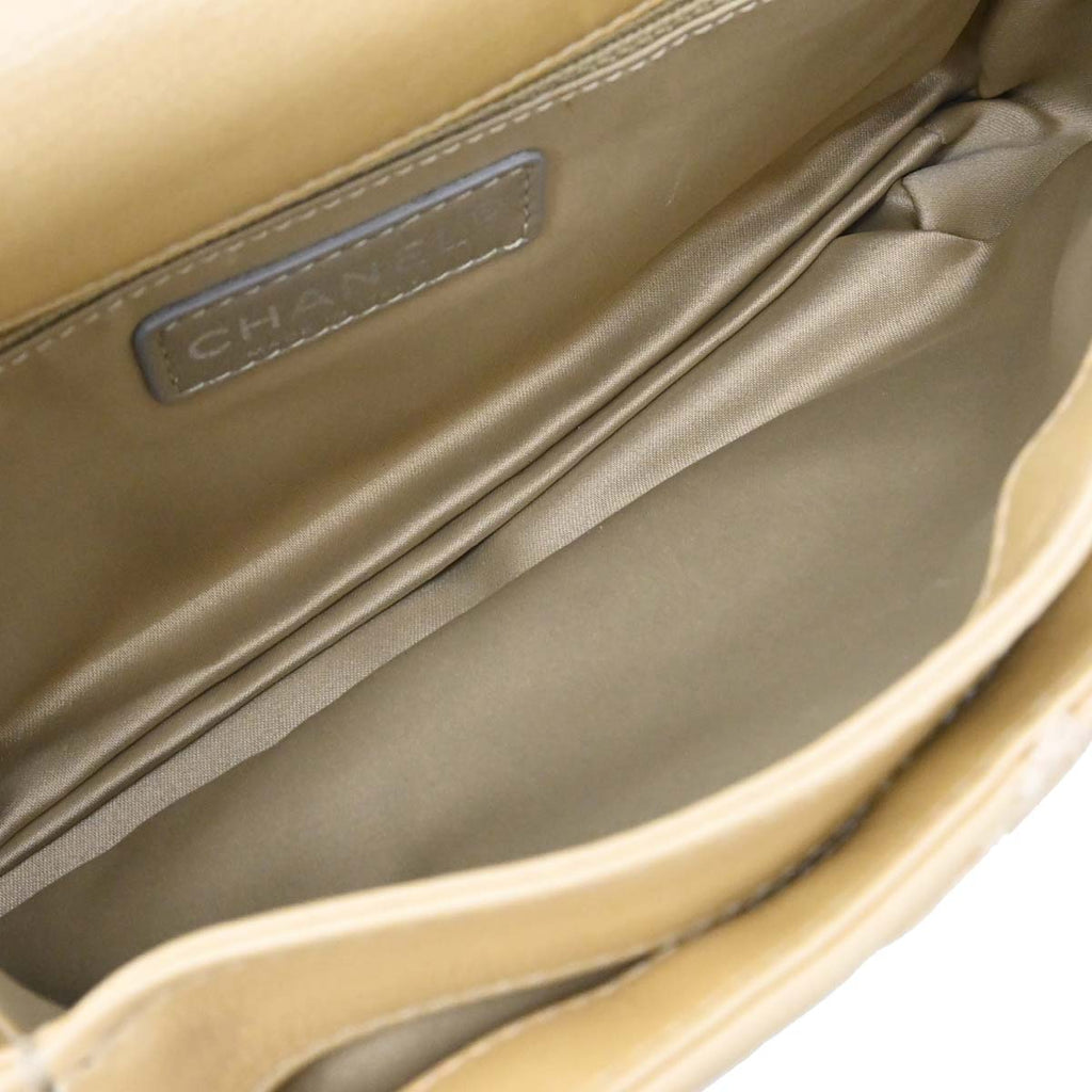 Chanel 2011 Gold Lambskin Ultra Stitch Flap Bag Shoulder Bag