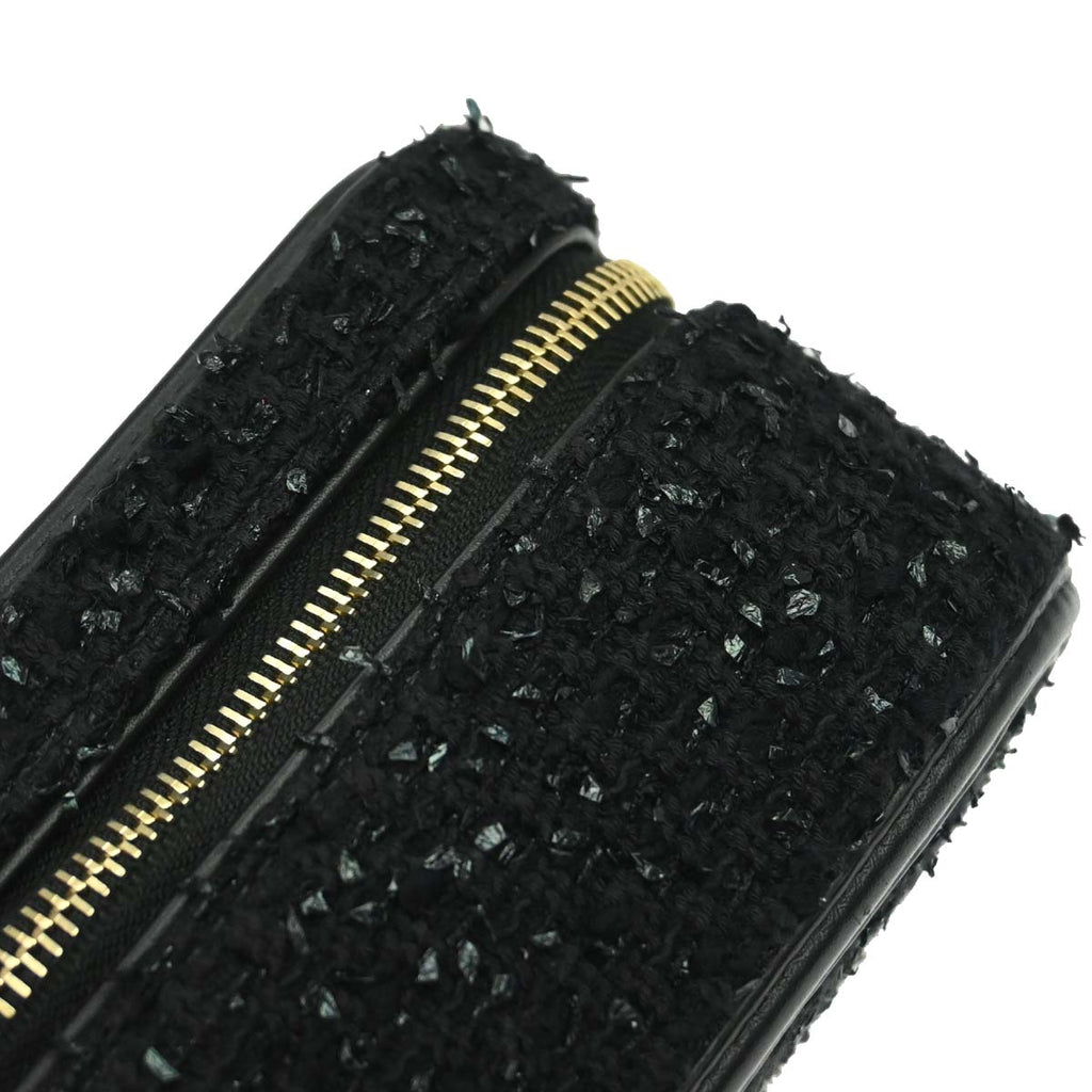 Chanel 2019 Black Tweed CC Filigree 2way Shoulder Vanity Handbag