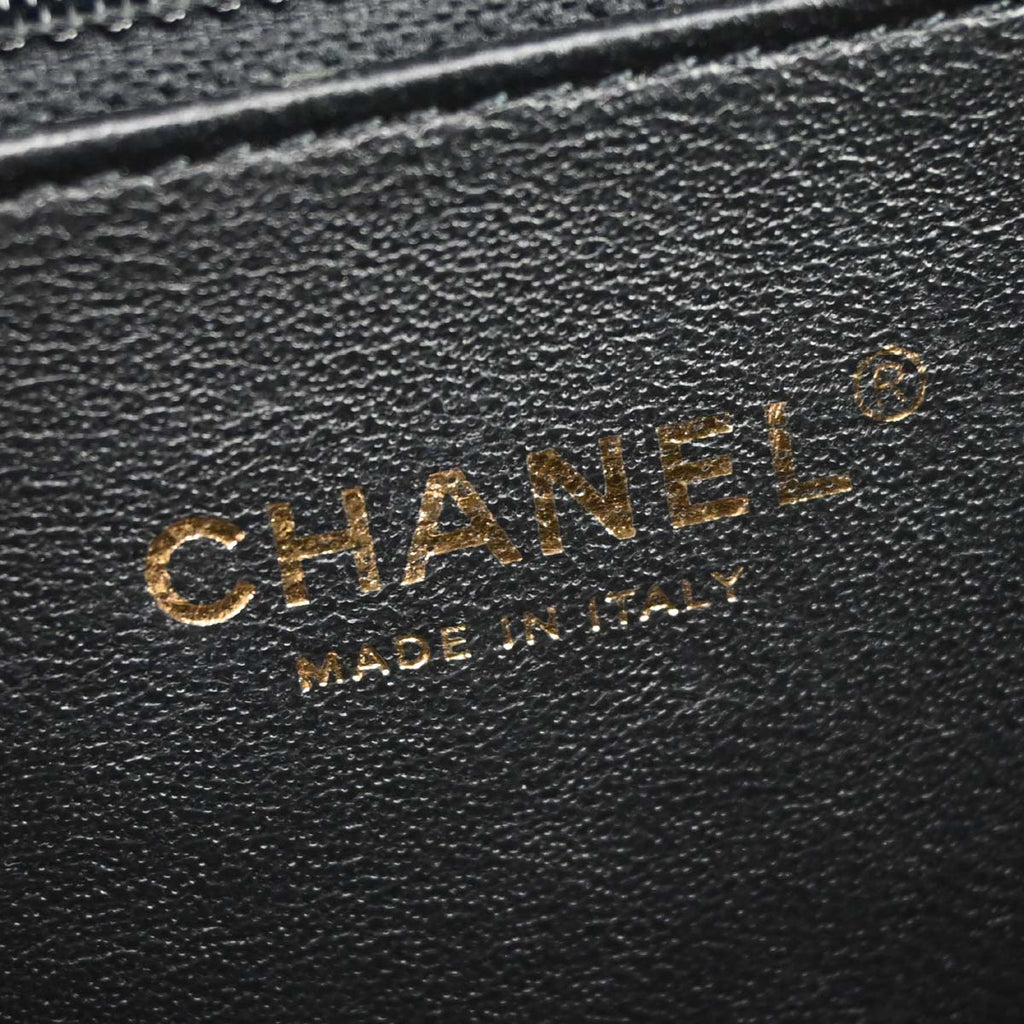 Chanel 2019 Black Tweed CC Filigree 2way Shoulder Vanity Handbag