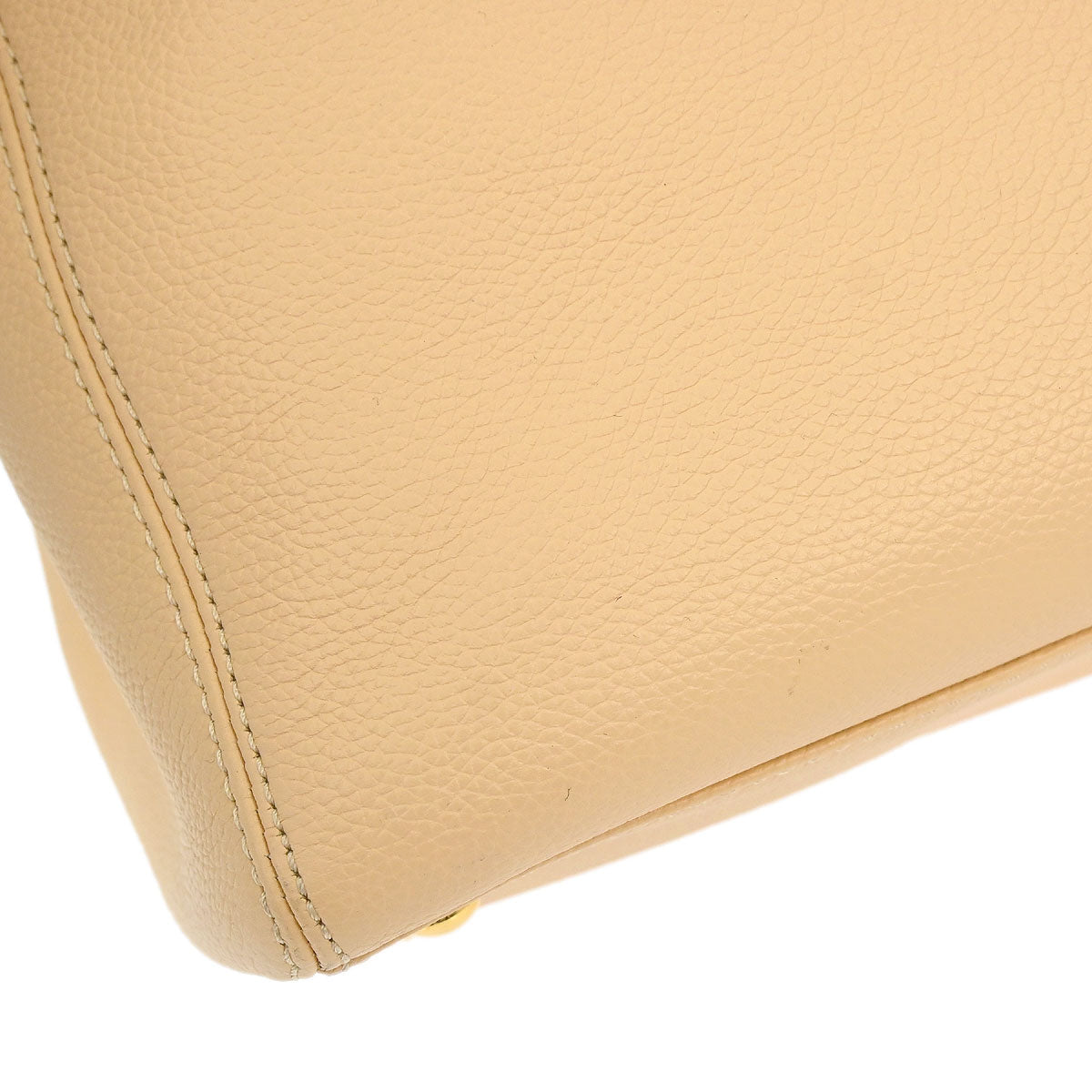 Chanel 2010-2011 Beige Calfskin Cerf Executive 2way Shoulder Tote Bag