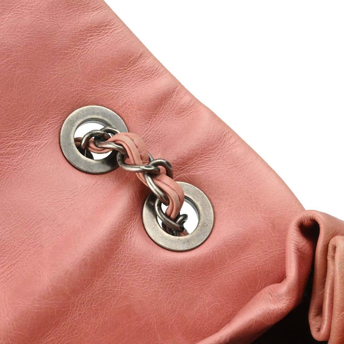 Chanel 2015-2016 Pink Calfskin Shearling Paris-Salzburg Mountain Backpack