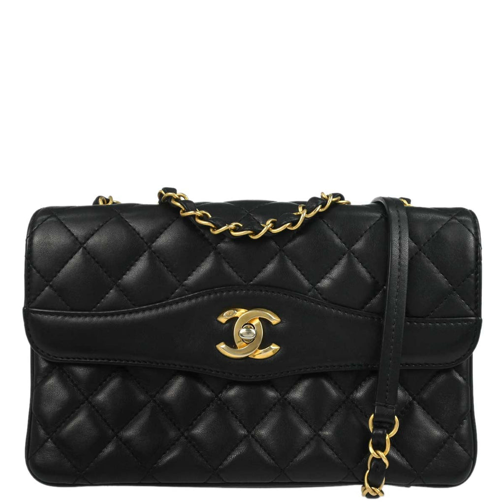 Chanel 2018 Black Lambskin Shoulder Bag