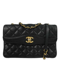 Chanel 2018 Black Lambskin Shoulder Bag